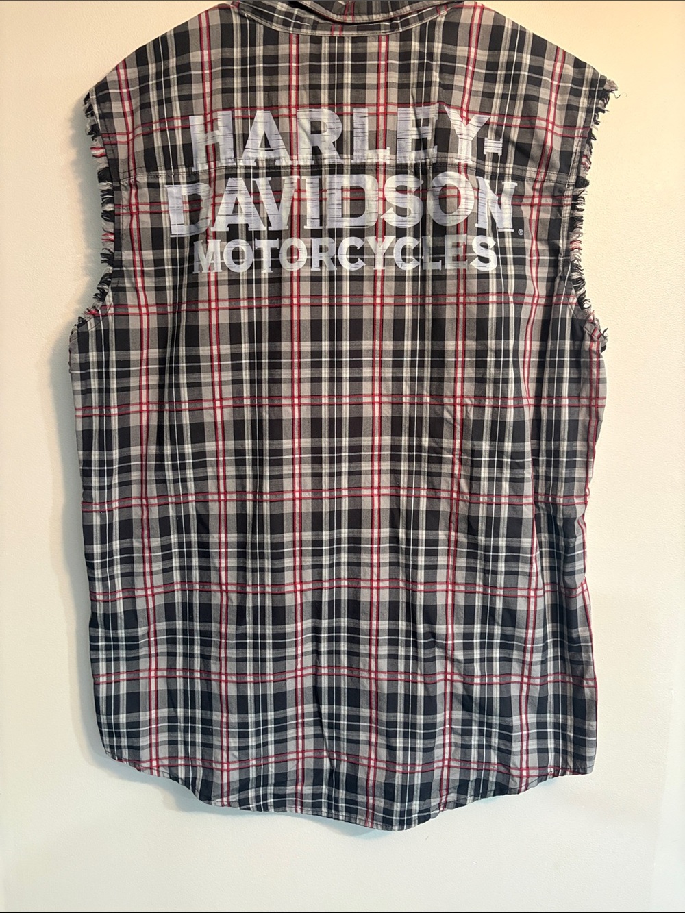 Men’s Harley Davidson riding cut off